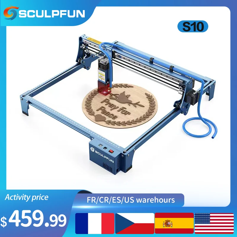 Лазерный Гравировальный аппарат SCULPFUN S10, 10 Вт, лазерный гравер, высокоскоростная воздушная форсунка, точность резьбы промышленного класса, ...
Лазерный Гравировальный аппарат SCULPFUN S10, 10 Вт, лазерный гравер, высокоскоростная воздушная форсунка, точность резьбы промышленного класса, ...