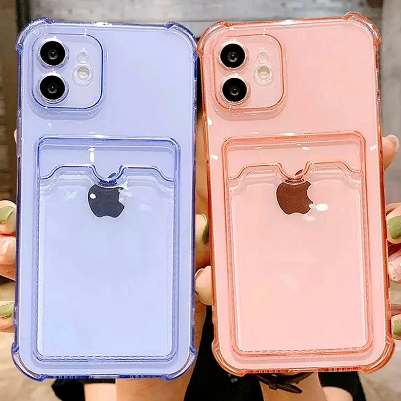 Soft Transparent Card Bag Phone Case For iPhone 12 11 13 Pro Max XR XS Max X 7 8 Plus Mini SE 2020 Silicone Bumper Back Cover
Soft Transparent Card Bag Phone Case For iPhone 12 11 13 Pro Max XR XS Max X 7 8 Plus Mini SE 2020 Silicone Bumper Back Cover