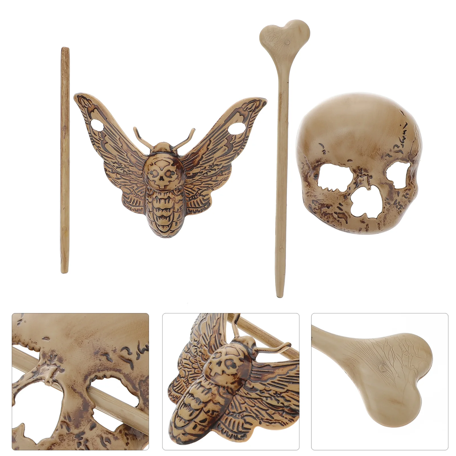 Halloween Horror Hair Clips Halloween Party Dress Up Headdress Hair Accessories Cosplay Props Hair Pin Moth Hair Clip Stick
Halloween Horror Hair Clips Halloween Party Dress Up Headdress Hair Accessories Cosplay Props Hair Pin Moth Hair Clip Stick