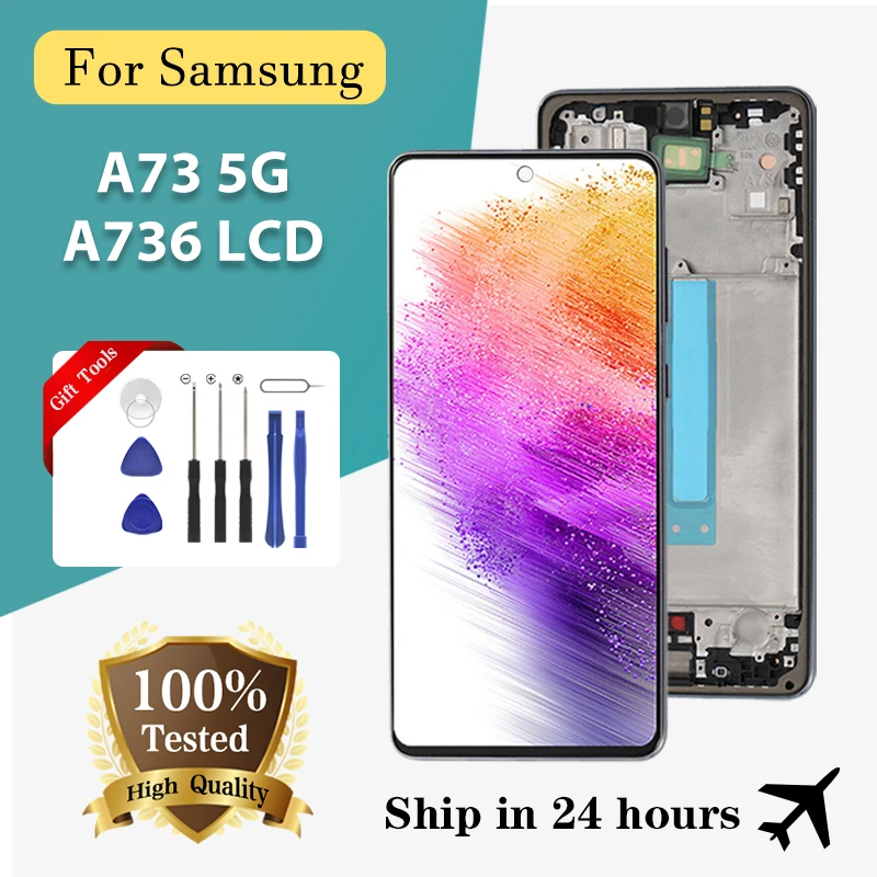 Brand New 6.7 Inch A736 Display For Samsung Galaxy A73 5G LCD Touch Panel Digitizer Assembly A736B Screen With Frame Free Ship
Brand New 6.7 Inch A736 Display For Samsung Galaxy A73 5G LCD Touch Panel Digitizer Assembly A736B Screen With Frame Free Ship