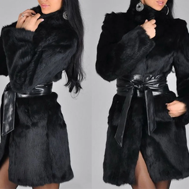 Women Fur Long Coat Vintage Sashes Turtleneck Solid Loose Ladies Warm Tops Fashion Long Sleeve Female Faux Fur Clothes 2021
Women Fur Long Coat Vintage Sashes Turtleneck Solid Loose Ladies Warm Tops Fashion Long Sleeve Female Faux Fur Clothes 2021