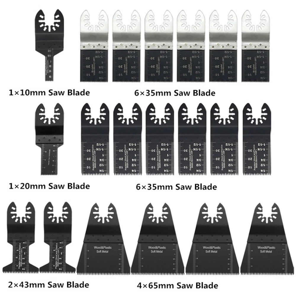 24/20 Pcs Universal Treasure Saw Blade Power Tool Saw Blade Oscillating Multi Tool Saw Blades DIY High Carbon Steel Cutter
24/20 Pcs Universal Treasure Saw Blade Power Tool Saw Blade Oscillating Multi Tool Saw Blades DIY High Carbon Steel Cutter