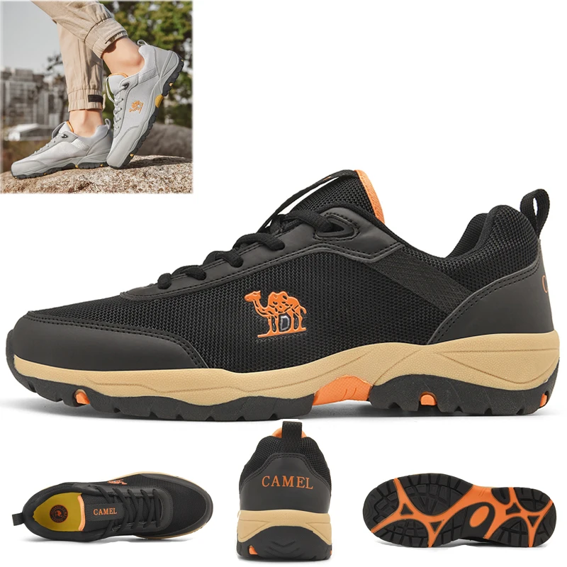 New High Quality Men Hiking Shoes Durable Leather Climbing Shoes Outdoor Walking Sneakers Rubber Sole Factory Outlet 
New High Quality Men Hiking Shoes Durable Leather Climbing Shoes Outdoor Walking Sneakers Rubber Sole Factory Outlet