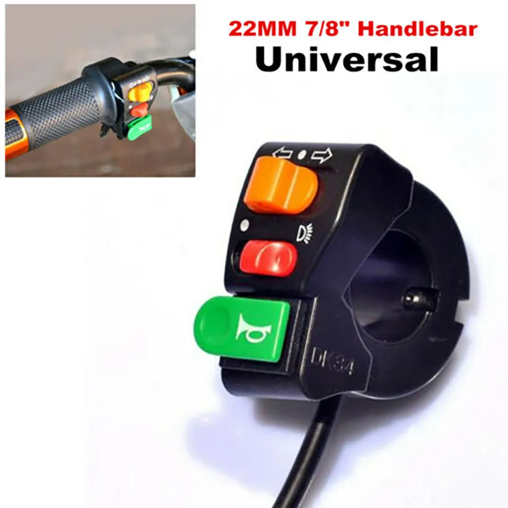 1pc 3 In 1 Horn Light Turn Signals On/Off Switch 7/8" Motorcycle Scooter Handlebar ON OFF Switch For Horn Headlight Turn Signal
1pc 3 In 1 Horn Light Turn Signals On/Off Switch 7/8" Motorcycle Scooter Handlebar ON OFF Switch For Horn Headlight Turn Signal
