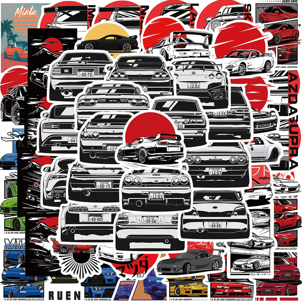 10/30/50pcs Racing Car JDM Graffiti Stickers Anime Decals Cool DIY Helmet Car Laptop Skateboard PVC Waterproof Sticker Kids Toys
10/30/50pcs Racing Car JDM Graffiti Stickers Anime Decals Cool DIY Helmet Car Laptop Skateboard PVC Waterproof Sticker Kids Toys