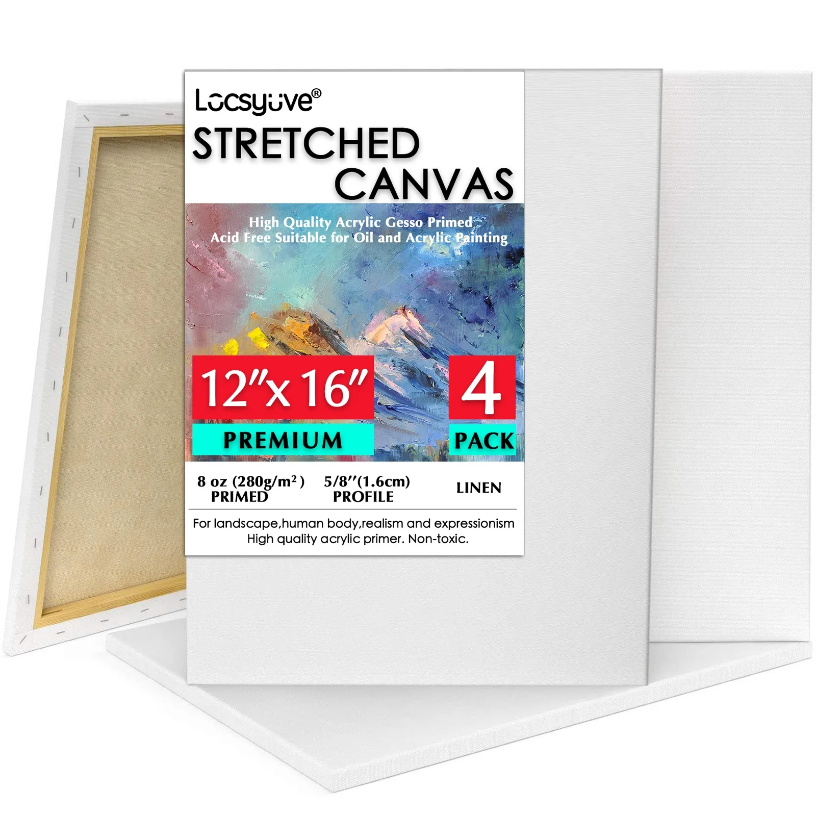 Locsykme растягивающийся художественный холст, 12x16 дюймов, упаковка из 4 предметов, искусственный акрил, масло, смешанные влажные среды, розлив, ...
Locsykme растягивающийся художественный холст, 12x16 дюймов, упаковка из 4 предметов, искусственный акрил, масло, смешанные влажные среды, розлив, ...