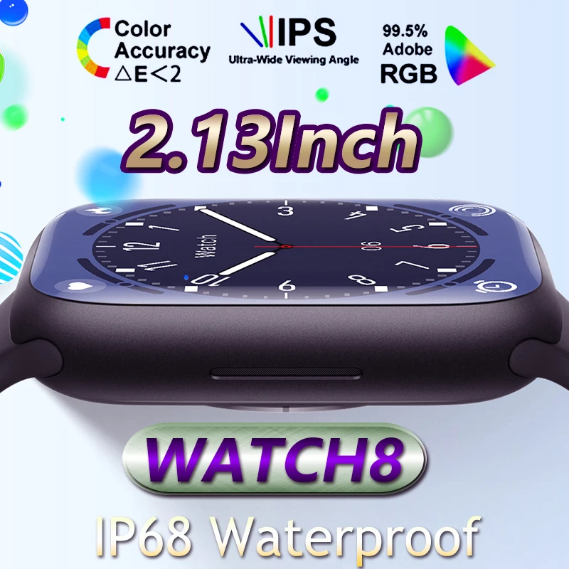 2022 New Smart Watch 8 2.13" Screen 428*518 Always on Original W58 380mAh Men Watch series 8 NFC Voice Assistant IP68 Smartwatch
2022 New Smart Watch 8 2.13" Screen 428*518 Always on Original W58 380mAh Men Watch series 8 NFC Voice Assistant IP68 Smartwatch