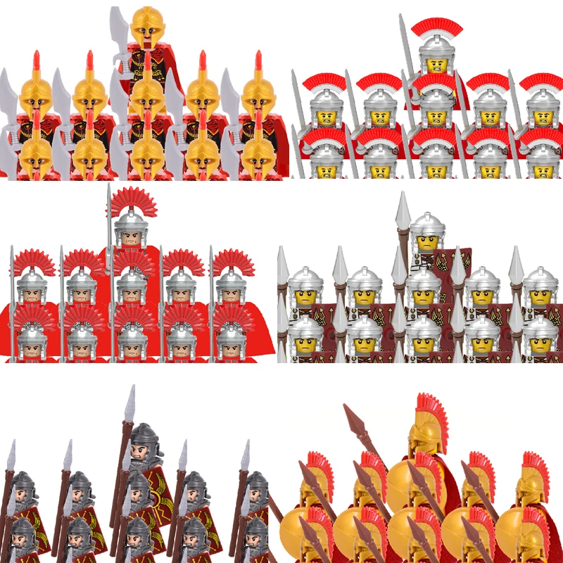 Middle Ages Roman Empire Spartan Crusader Mini Medieval Soldier Figures Model Building Blocks Bricks Toys Gift For Children
Middle Ages Roman Empire Spartan Crusader Mini Medieval Soldier Figures Model Building Blocks Bricks Toys Gift For Children