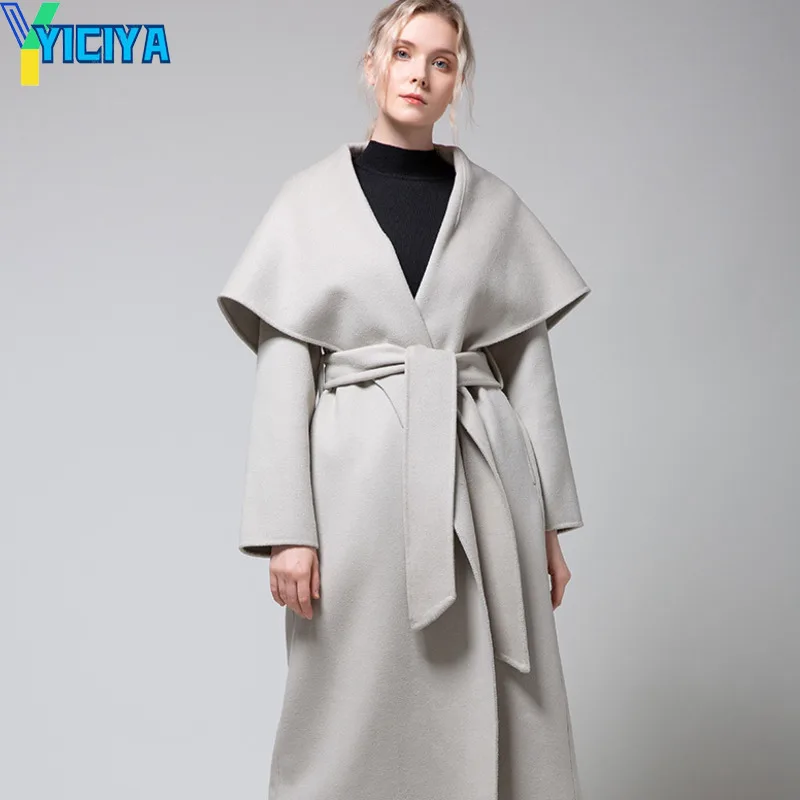 YICIYA 2022 Spring Women Coats Warm Wool Long Sleeve Trench Coat Streetwear Female Handmade Overcoats With Belt Cashmere Coat
YICIYA 2022 Spring Women Coats Warm Wool Long Sleeve Trench Coat Streetwear Female Handmade Overcoats With Belt Cashmere Coat