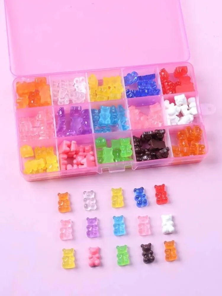30pcs 3D Cute Bear Resin Nail Art Charms 3D Colorful Jelly Cartoon Jewelry Nail Decorations DIY Kawaii Accessories Nails 18*11mm
30pcs 3D Cute Bear Resin Nail Art Charms 3D Colorful Jelly Cartoon Jewelry Nail Decorations DIY Kawaii Accessories Nails 18*11mm