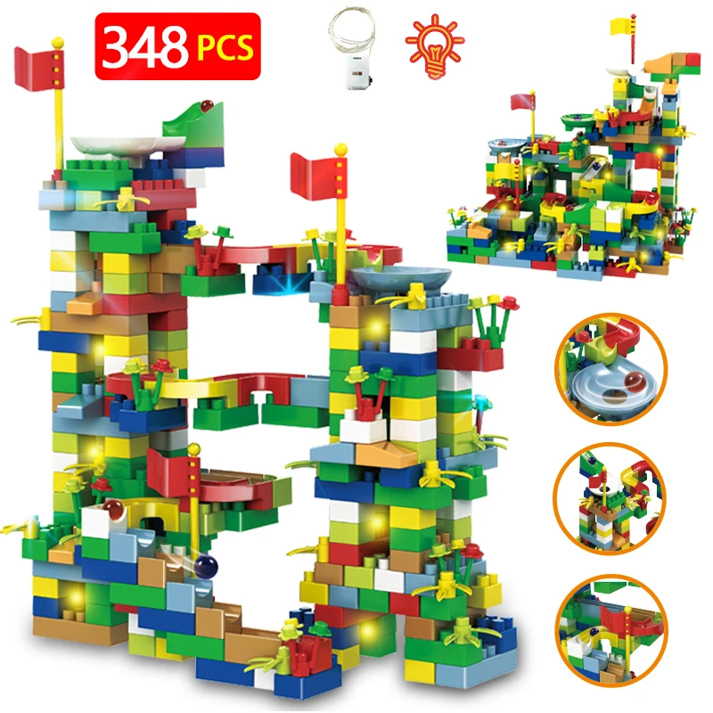 84-428pcs City Marble Race Run Funnel Slide Track Building Blocks Maze Balls with Light Bricks Educational Toys for Children
84-428pcs City Marble Race Run Funnel Slide Track Building Blocks Maze Balls with Light Bricks Educational Toys for Children