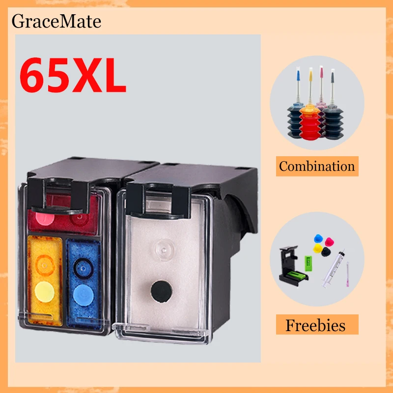 65XL Compatible for hp 65 hp65 Ink Cartridge for Envy 5000 5010 5012 5014 5020 5030 5032 5034 5052 5055 DeskJet 3722 3758 2652
65XL Compatible for hp 65 hp65 Ink Cartridge for Envy 5000 5010 5012 5014 5020 5030 5032 5034 5052 5055 DeskJet 3722 3758 2652