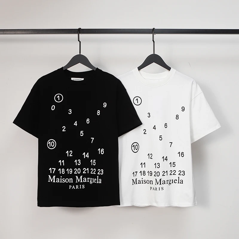 Mm6 Margiela T-shirts Harajuku Style High Quality Digit Printed Roundneck Short Sleeve Loose Casual Top Tees 
Mm6 Margiela T-shirts Harajuku Style High Quality Digit Printed Roundneck Short Sleeve Loose Casual Top Tees