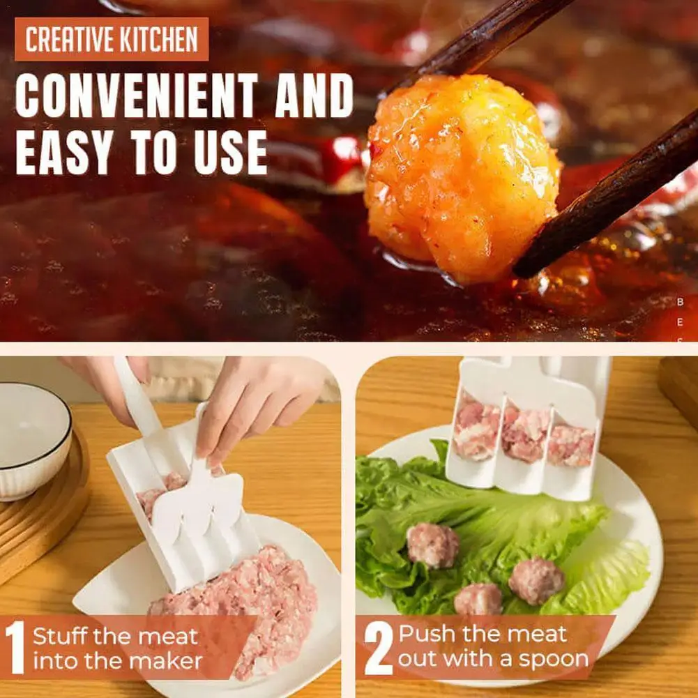 Fried Fish Beaf Meat Making Balls Mold Meatball Maker Gadgets Plastic Kitchen Tools Accessories Spoon Cooking Meat H8b7
Fried Fish Beaf Meat Making Balls Mold Meatball Maker Gadgets Plastic Kitchen Tools Accessories Spoon Cooking Meat H8b7