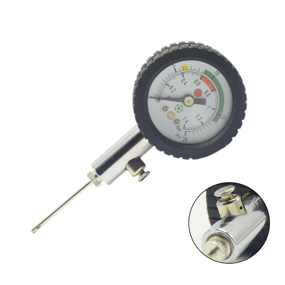 0-20psi Ball Pressure Gauge Handheld Barometer With Rubber Protective Cover For Football Basketball Volleyball Soccer
0-20psi Ball Pressure Gauge Handheld Barometer With Rubber Protective Cover For Football Basketball Volleyball Soccer