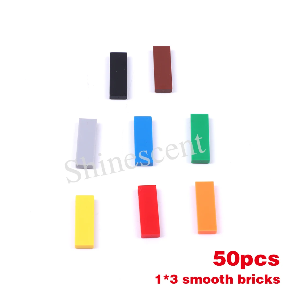 50pcs Classic Size Building Blocks Smooth Thin Basic Bricks 1x3 Dots Toys Compatible with All Major Brands for Children 6+ Ages
50pcs Classic Size Building Blocks Smooth Thin Basic Bricks 1x3 Dots Toys Compatible with All Major Brands for Children 6+ Ages