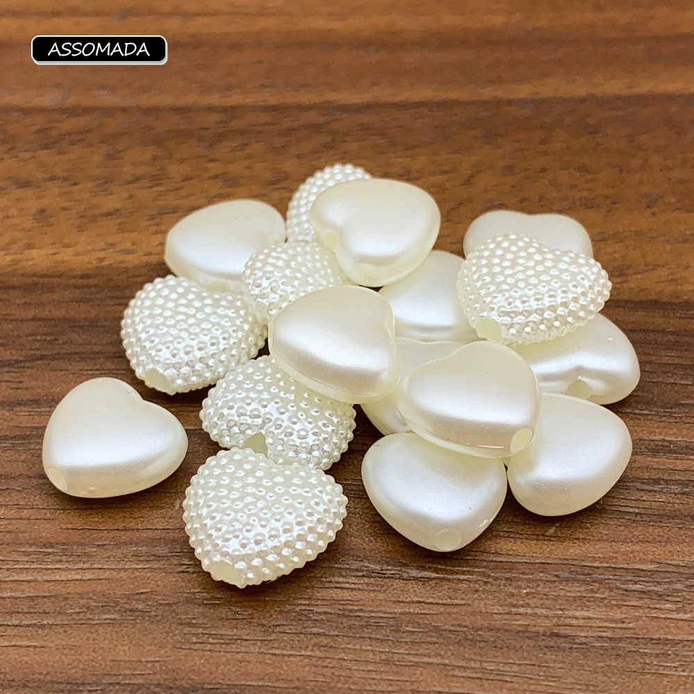 100pcs Heart Beads Beige Color DIY Necklace Bracelet Loose Spacer Imitation Pearl Beads For Earring Jewelry Making Accessories
100pcs Heart Beads Beige Color DIY Necklace Bracelet Loose Spacer Imitation Pearl Beads For Earring Jewelry Making Accessories