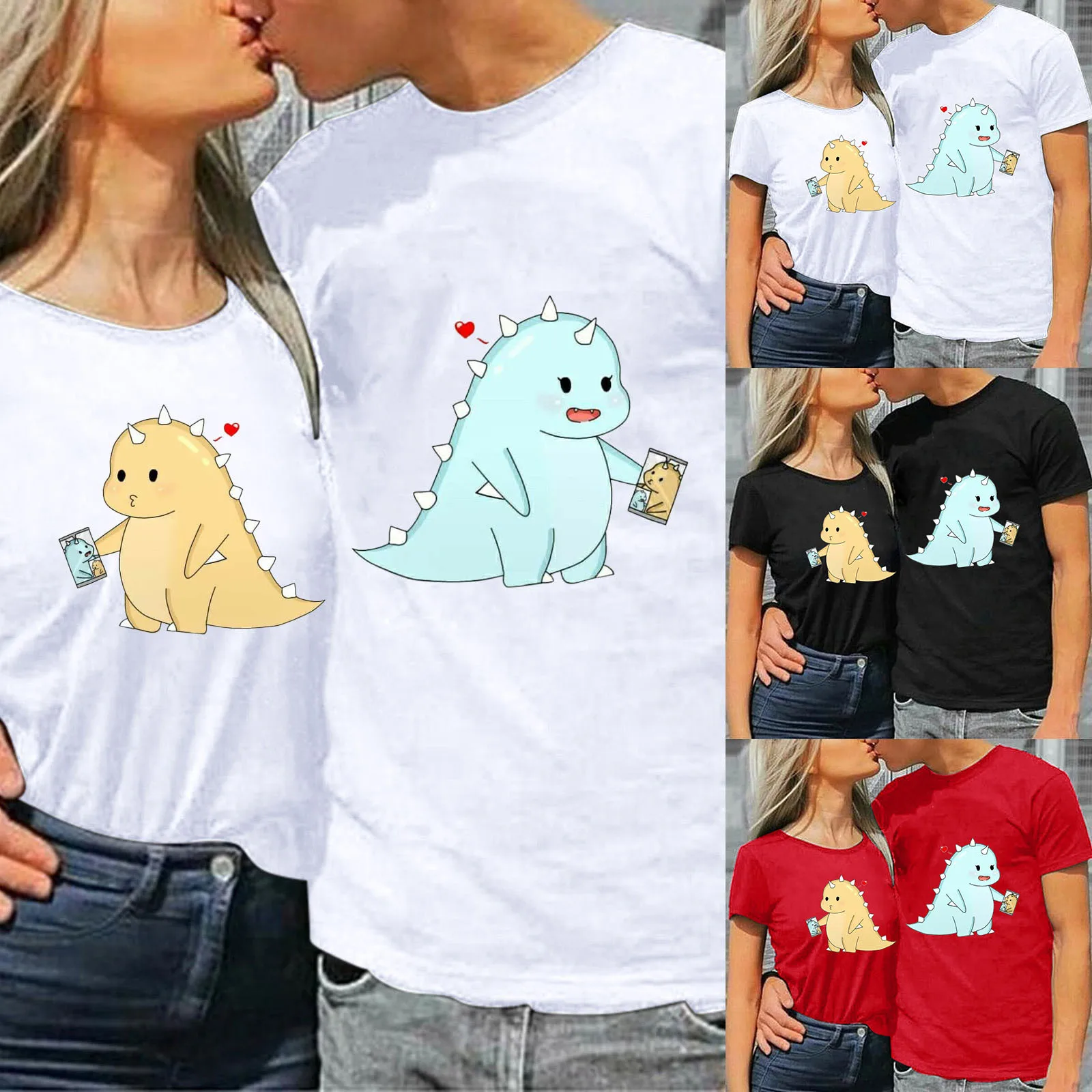 Valentine's Day Cartoon Short Sleeved Men And Women Lovers Cotton T Comfortable Sports Fitness Shirt Loose Streetwear
Valentine's Day Cartoon Short Sleeved Men And Women Lovers Cotton T Comfortable Sports Fitness Shirt Loose Streetwear