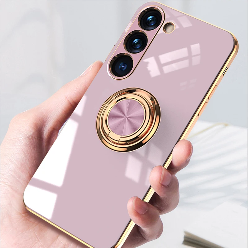 Metal Ring Support Case For Samsung Note 20Ultra S10 Note10 For Samsung S23Ultra S22 S21 Plus S20FE Square Plating Silicone Case
Metal Ring Support Case For Samsung Note 20Ultra S10 Note10 For Samsung S23Ultra S22 S21 Plus S20FE Square Plating Silicone Case