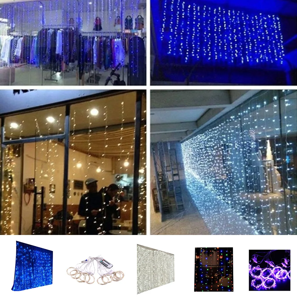 3x3m 300 LED Curtain Fairy String Lights Hanging Backdrop Wall Lamp Wedding Xmas Party Decorations USB Power Global Use
3x3m 300 LED Curtain Fairy String Lights Hanging Backdrop Wall Lamp Wedding Xmas Party Decorations USB Power Global Use