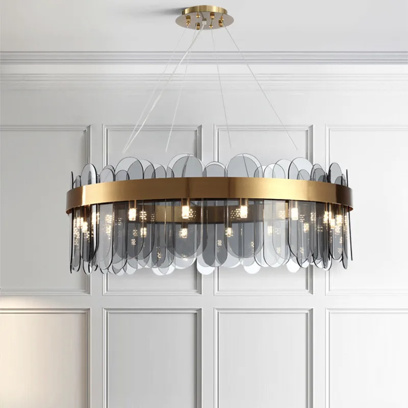 Nordic Postmodern LED Glass Chandelier Living Atmospheric Pendan Light Luxury Lamps Bedroom Hotel Shop Restaurant Bar Chandelier
Nordic Postmodern LED Glass Chandelier Living Atmospheric Pendan Light Luxury Lamps Bedroom Hotel Shop Restaurant Bar Chandelier