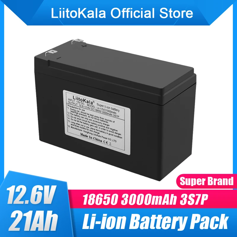 LiitoKala 12V 21Ah 18650 lithium li-ion rechargeable battery pack for kids electric cars toy sprayer scale Access control
LiitoKala 12V 21Ah 18650 lithium li-ion rechargeable battery pack for kids electric cars toy sprayer scale Access control