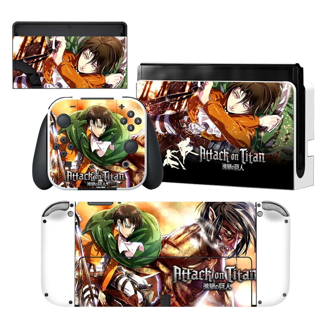 

Attack On Titan Nintendoswitch Skin Cover Sticker Decal for Nintendo Switch NS OLED Console Joy-con Controller Dock Vinyl