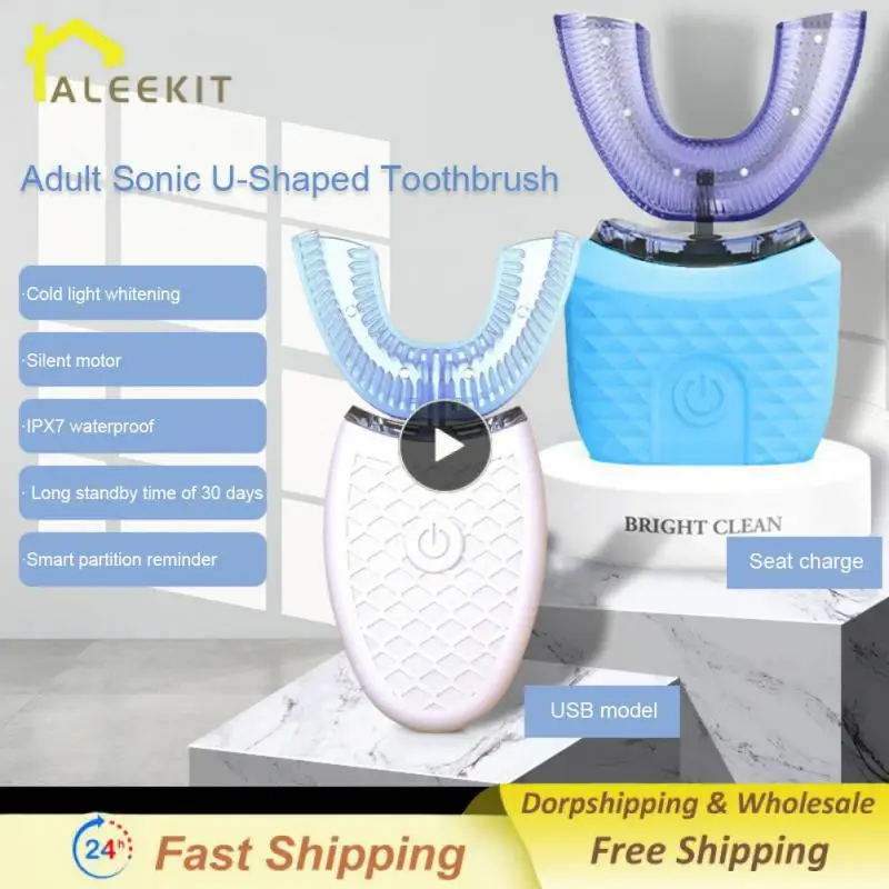 Ultrasonic U-shaped Electric Toothbrush Sonic Soft Hair Tooth Beauty Instrument Body Washing Charging Automatic Timing Appliance
Ultrasonic U-shaped Electric Toothbrush Sonic Soft Hair Tooth Beauty Instrument Body Washing Charging Automatic Timing Appliance