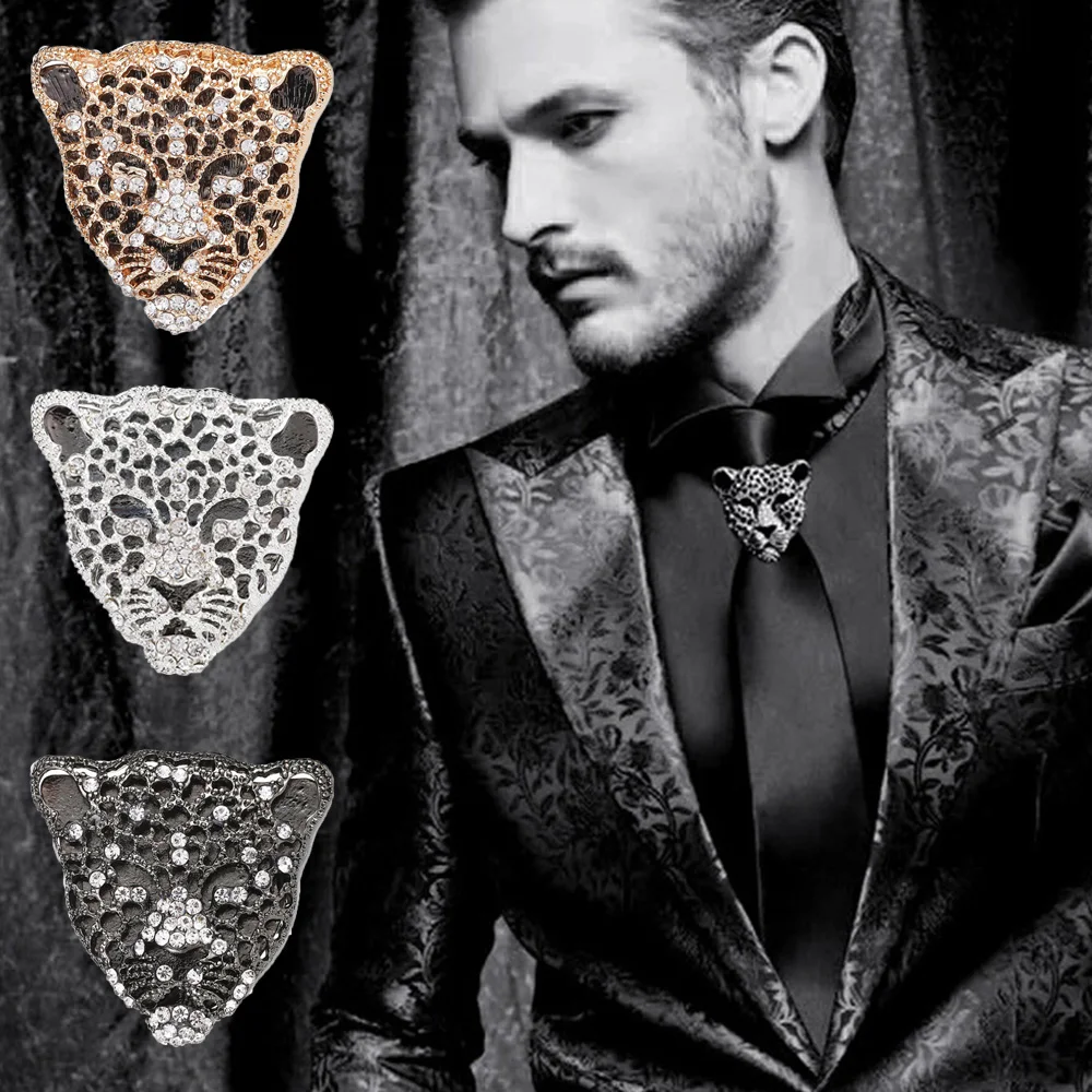 Clothes Luxurious Collar Pins Rhinestone Leopard Head Men Badges Male Ornaments Rhinestone Brooch Leopard Brooch
Clothes Luxurious Collar Pins Rhinestone Leopard Head Men Badges Male Ornaments Rhinestone Brooch Leopard Brooch