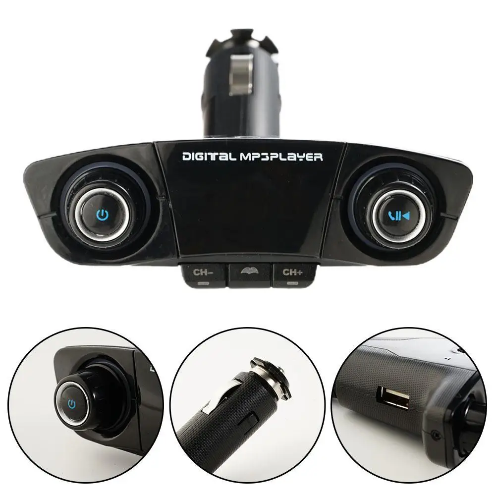 Bluetooth Car FM Radio Adapter Transmitter Digital MP3 Music Player with Hands Free Calling USB Ports Charger for All Kinds Cars
Bluetooth Car FM Radio Adapter Transmitter Digital MP3 Music Player with Hands Free Calling USB Ports Charger for All Kinds Cars