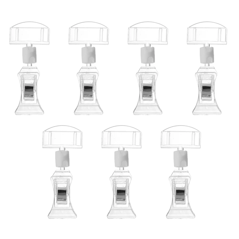 7pcs Acrylic Price Tag Clips 360 Rotatable Price Clip Sign Holder Retail Store Advertising Clip double clip design for shops
7pcs Acrylic Price Tag Clips 360 Rotatable Price Clip Sign Holder Retail Store Advertising Clip double clip design for shops