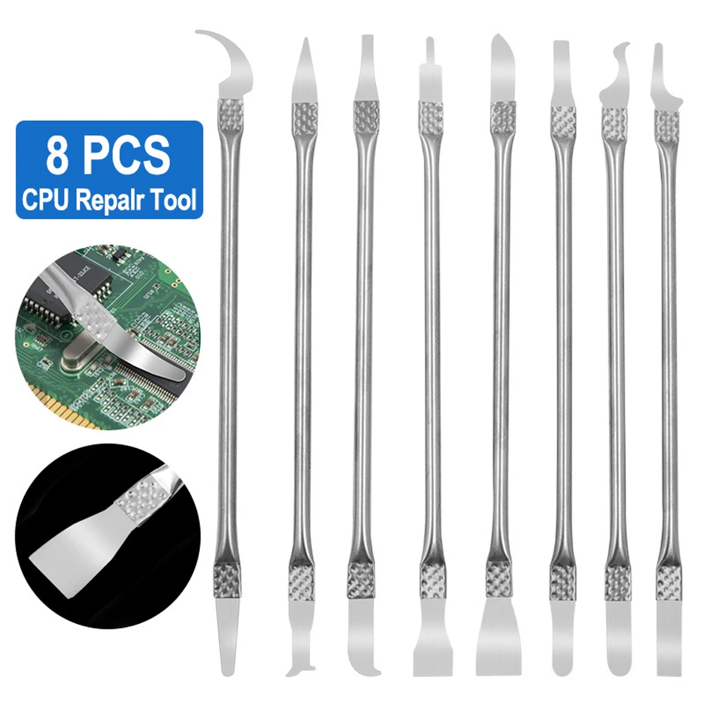 8Pcs/Set Metal Spudger 168 Mm Disassemble CPU Chips Crowbar Phone Repair Tools For BGA Motherboard Repair Phone Accessories
8Pcs/Set Metal Spudger 168 Mm Disassemble CPU Chips Crowbar Phone Repair Tools For BGA Motherboard Repair Phone Accessories