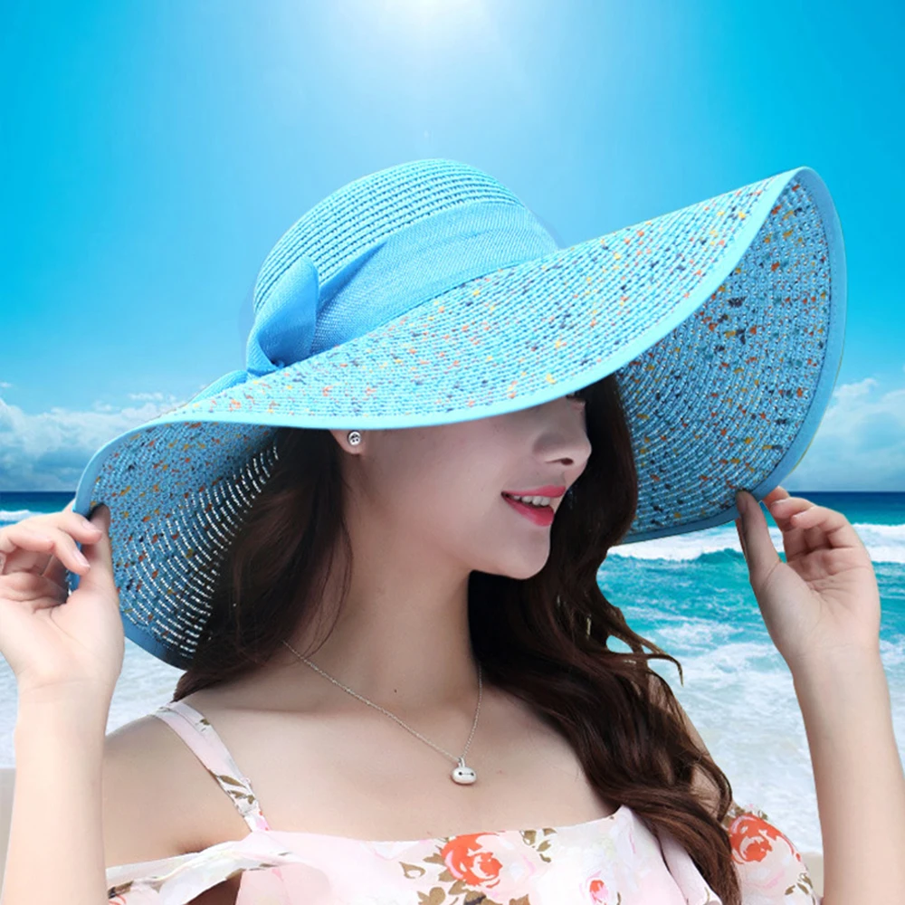 Sun Hat Beach Hat UV Protect Travel Cap Lady Cap Female Foldable Wide Brim Floppy Classic Bowknot Girls Straw Hat Spring Summer
Sun Hat Beach Hat UV Protect Travel Cap Lady Cap Female Foldable Wide Brim Floppy Classic Bowknot Girls Straw Hat Spring Summer