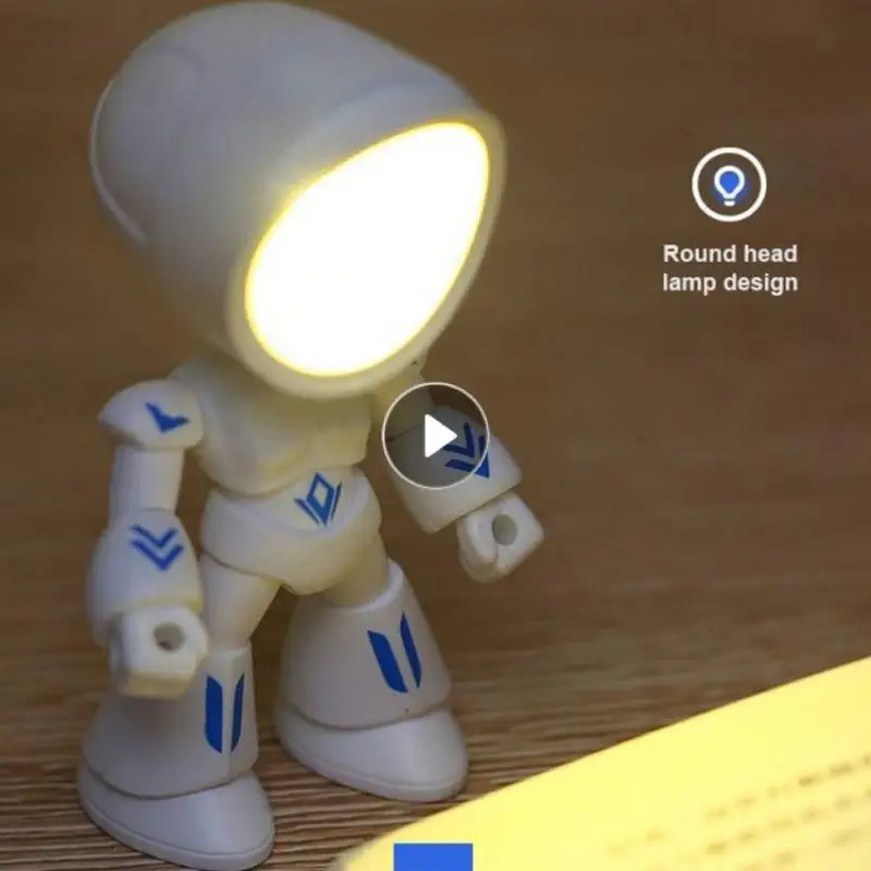 Mini Night Light Robot Folding Desk Lamp Portable LED Night Light Round Head Design Student Kids Bedroom Living Room Decor New
Mini Night Light Robot Folding Desk Lamp Portable LED Night Light Round Head Design Student Kids Bedroom Living Room Decor New