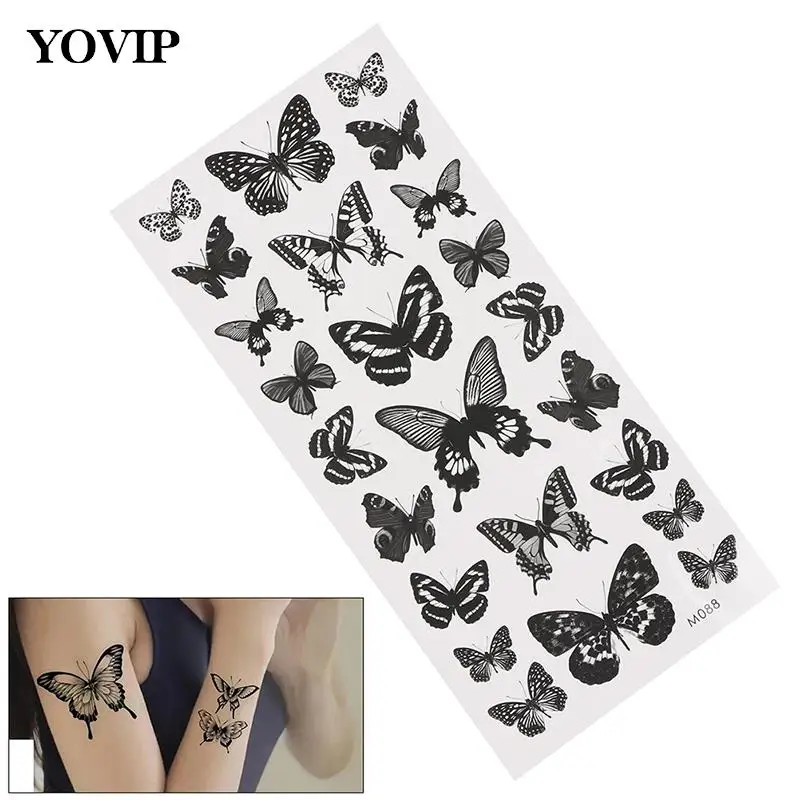 1 Sheet Waterproof Temporary Tattoo Sticker 3D Butterfly Fake Tattoo Flash Transfer Tatoo Leg Arm Hand Foot for Women Body Art
1 Sheet Waterproof Temporary Tattoo Sticker 3D Butterfly Fake Tattoo Flash Transfer Tatoo Leg Arm Hand Foot for Women Body Art