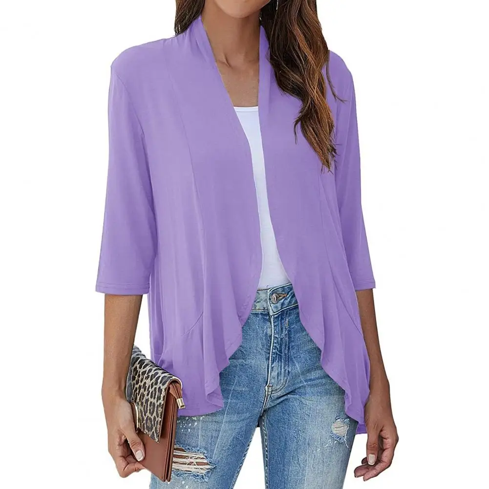 Lady Jacket Women Coat Women Fall Coat Solid Casual Three Quarter Sleeves Open Stitch Cardigan Ruffle Autumn Jacket Female
Lady Jacket Women Coat Women Fall Coat Solid Casual Three Quarter Sleeves Open Stitch Cardigan Ruffle Autumn Jacket Female