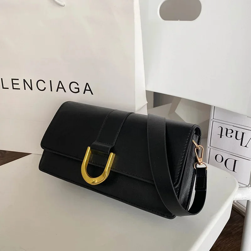 

2023 New Women's Large Capacity Fashion Solid Color Everything One Shoulder Oblique Span Underarm Handbag Famous Luxury Designer