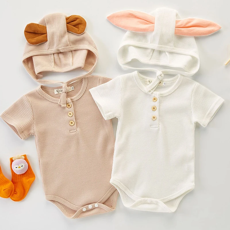 Комбинезон + шапка для маленьких мальчиков и девочек, хлопковый однотонный комбинезон с вафельным принтом и коротким рукавом, Летние Боди д...
Комбинезон + шапка для маленьких мальчиков и девочек, хлопковый однотонный комбинезон с вафельным принтом и коротким рукавом, Летние Боди д...