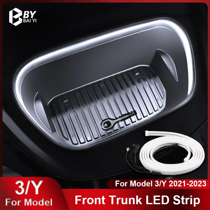 Front Trunk Brighten LED Strip For Tesla Model 3Y 2021-2023 Front Trunk Silicone Flowing Light Waterproof Super Bright Neon Lamp
Front Trunk Brighten LED Strip For Tesla Model 3Y 2021-2023 Front Trunk Silicone Flowing Light Waterproof Super Bright Neon Lamp