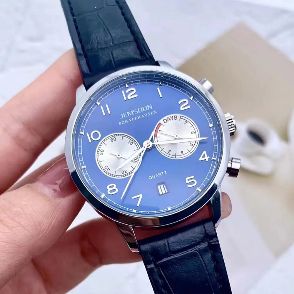 

Оригинальные мужские часы горячая Распродажа, роскошные многофункциональные автоматические спортивные наручные часы с датой, деловые кварцевые мужские часы с хронографом AAA