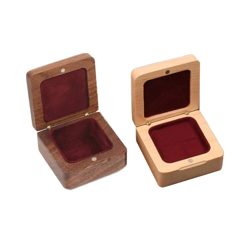 Delicate Wooden Walnut Square Jewelry Presentation Box Ring Organizer for Men Women Valentine's Day Anniversary Birthday
Delicate Wooden Walnut Square Jewelry Presentation Box Ring Organizer for Men Women Valentine's Day Anniversary Birthday