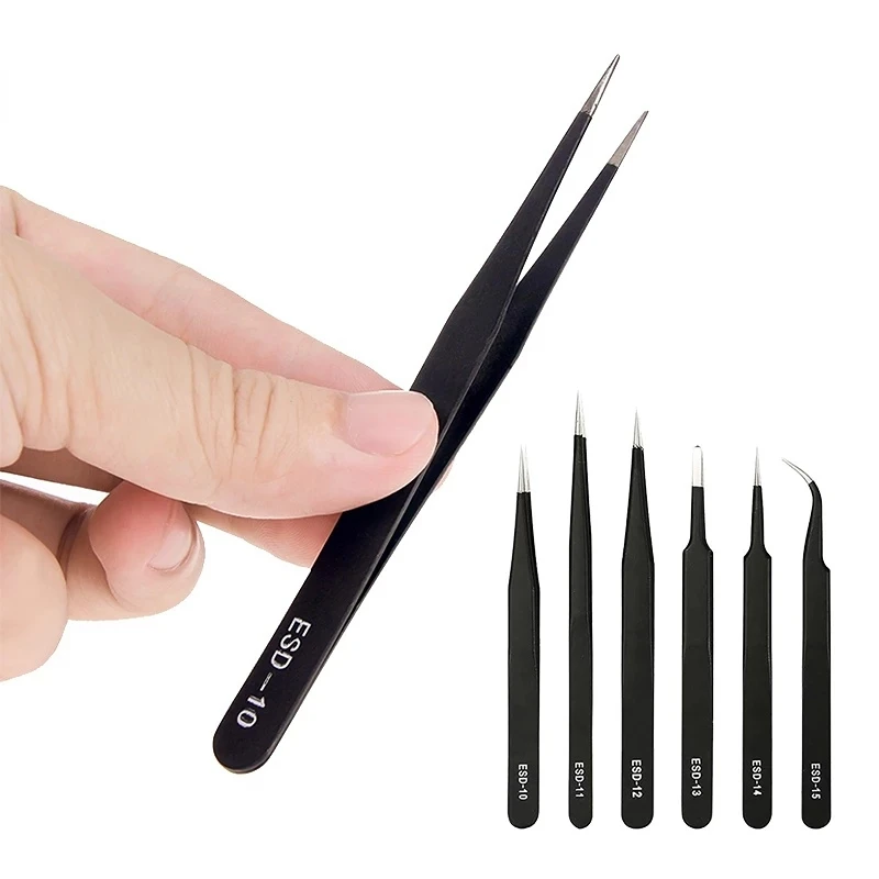 Anti-static Carbon Fiber Tweezers Plastic Soft Elastic Pincet Set Industrial Precision Electronic Repair Hand Tools Parts
Anti-static Carbon Fiber Tweezers Plastic Soft Elastic Pincet Set Industrial Precision Electronic Repair Hand Tools Parts