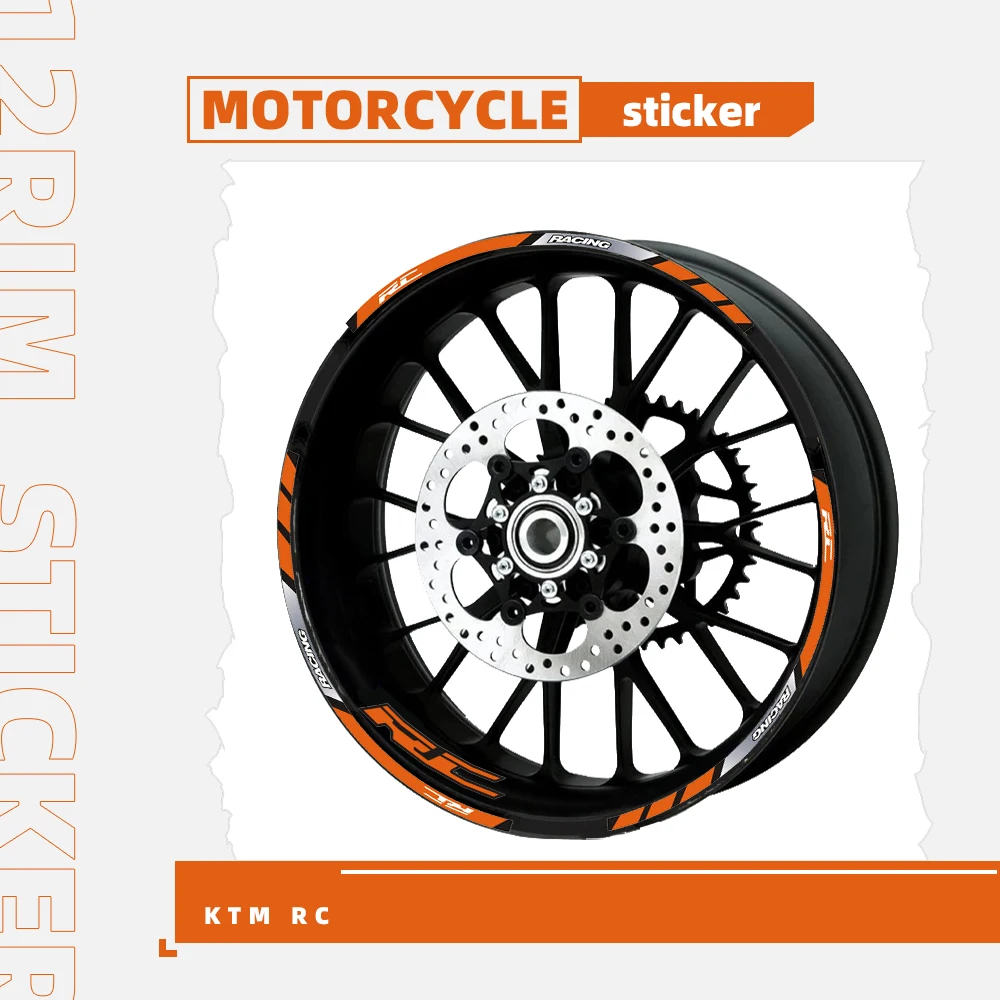 12 Pcs Motorcycle Front and Rear Wheel Sticker stripe Reflective Tire Inner Rim decals For KTM RC 125 200 250 390 17inch 
12 Pcs Motorcycle Front and Rear Wheel Sticker stripe Reflective Tire Inner Rim decals For KTM RC 125 200 250 390 17inch