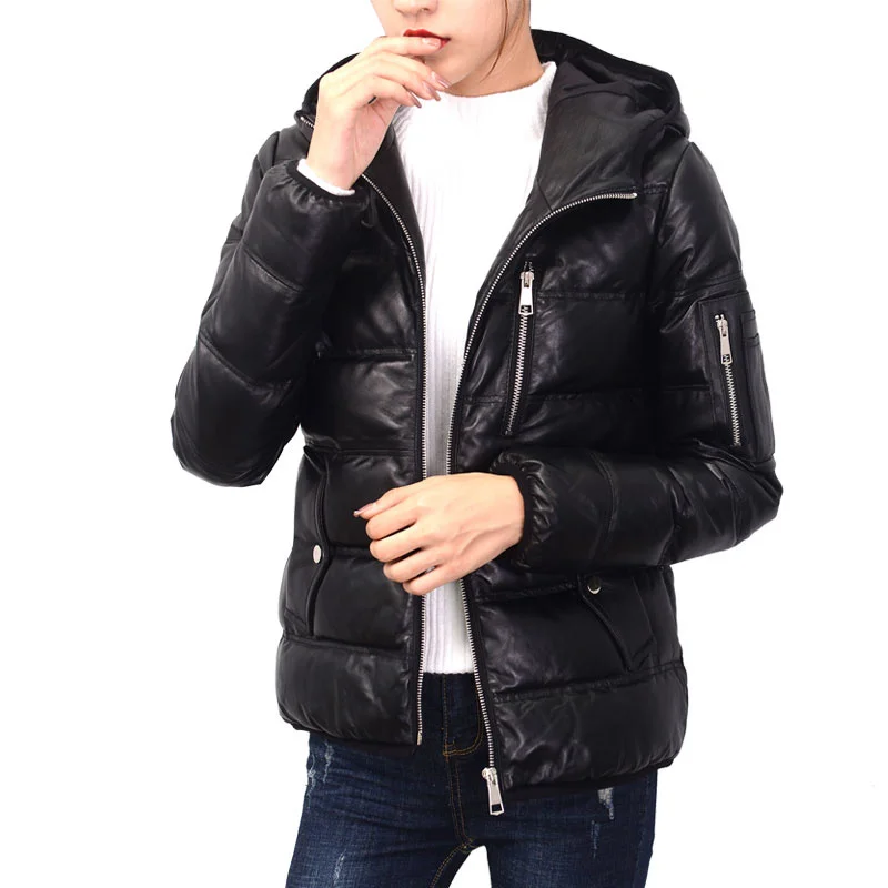 Free Shipping,Women Genuine leather jacket.winter warm thick 90% white duck down sheepskin coat,soft quality leather clothes
Free Shipping,Women Genuine leather jacket.winter warm thick 90% white duck down sheepskin coat,soft quality leather clothes