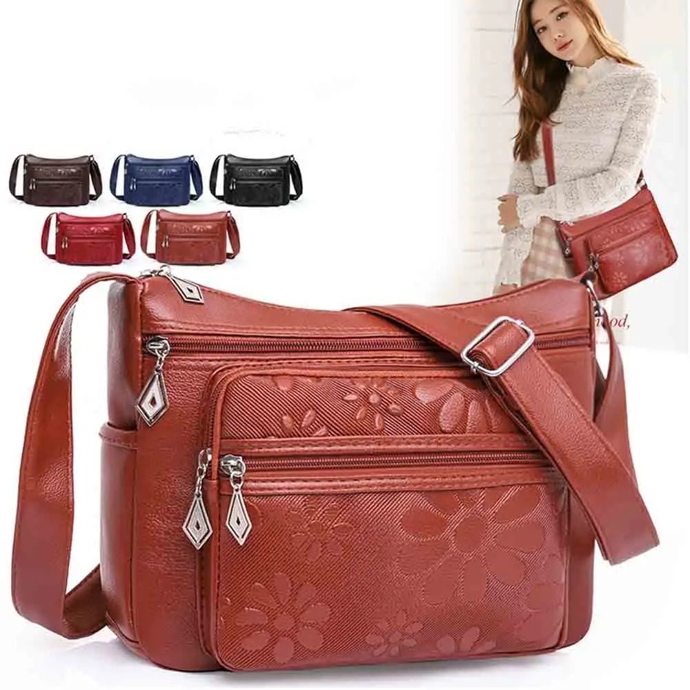 Fashionable Women Messenger Bags Soft PU Leather 3D Print Flower Crossbody Shoulder Purse Mommy Multi-pocket Coin Purse 2022 New
Fashionable Women Messenger Bags Soft PU Leather 3D Print Flower Crossbody Shoulder Purse Mommy Multi-pocket Coin Purse 2022 New