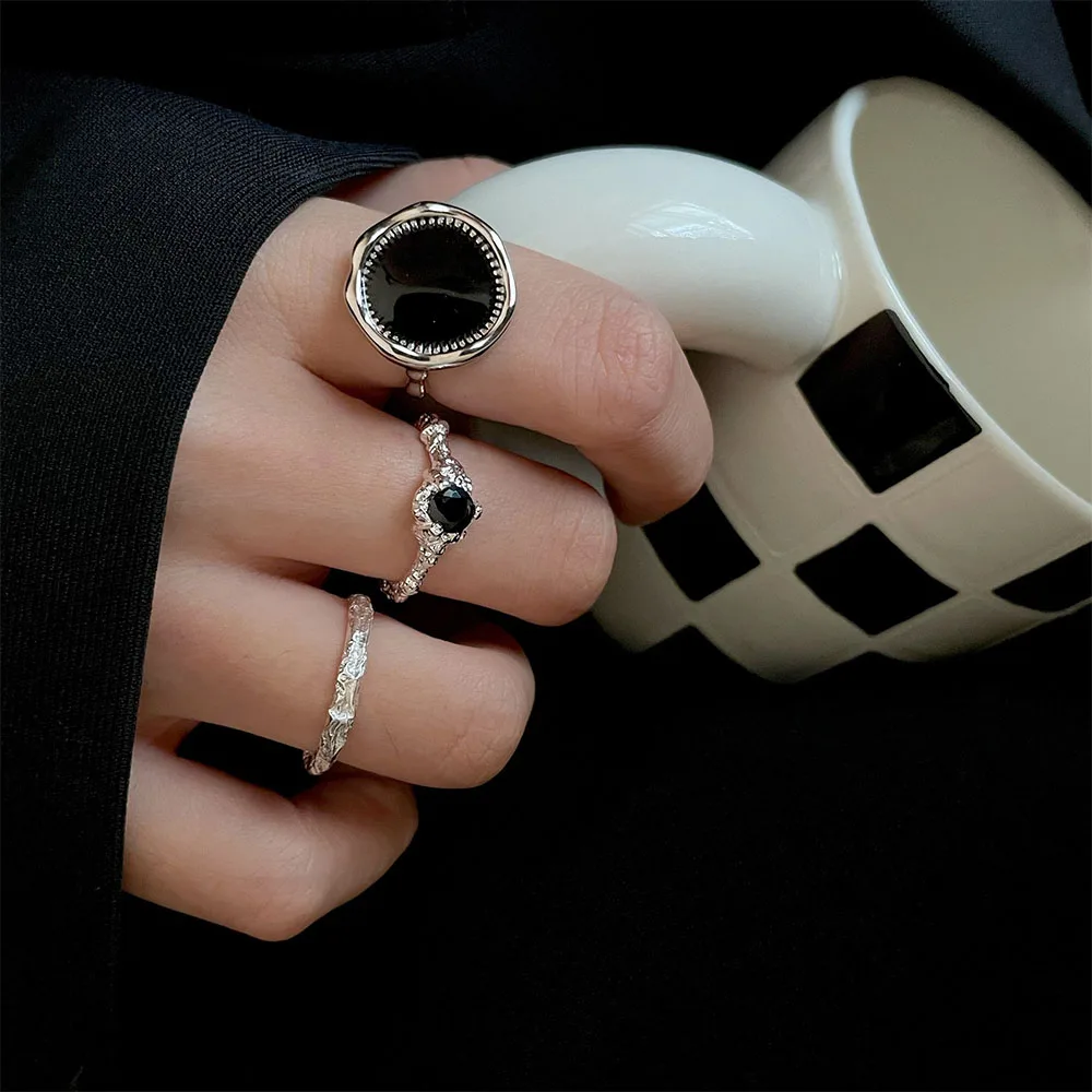 YADELAI Fashion Silver Color Minimalist Irregular Ring Personality Round Rings Punk Open Rings For Women Girl Fashion Jewelry
YADELAI Fashion Silver Color Minimalist Irregular Ring Personality Round Rings Punk Open Rings For Women Girl Fashion Jewelry