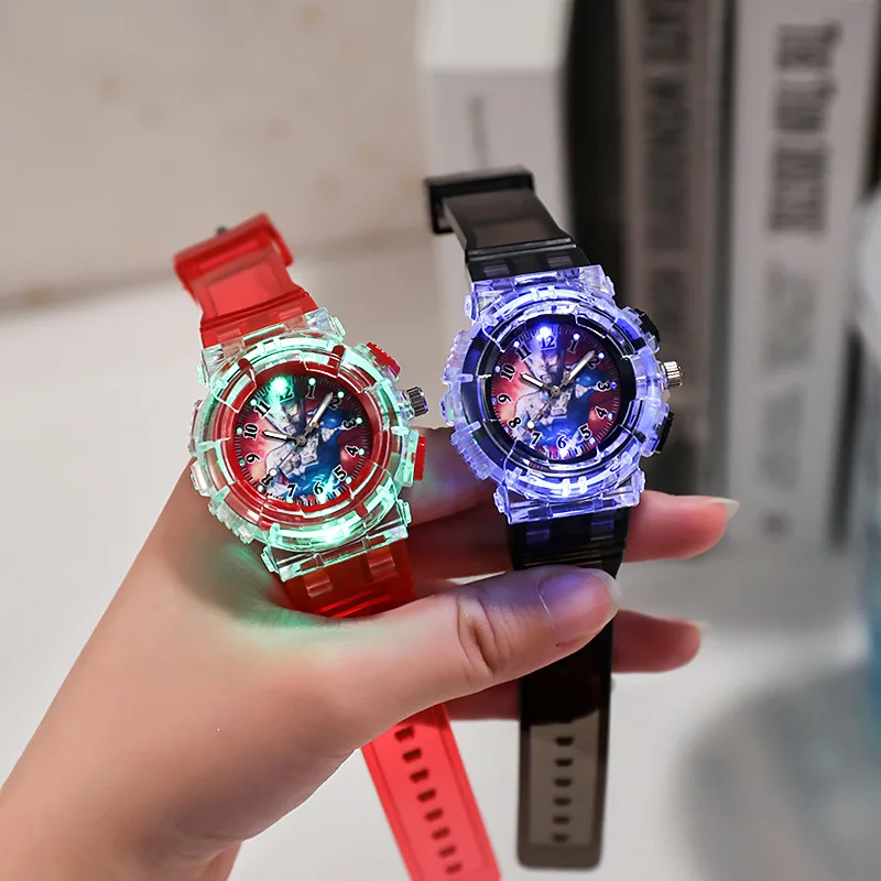 Ultraman Watch Children's LED Luminous Watch Cartoon Animation Primary School Student Watch Electronic Sports Watch Toy
Ultraman Watch Children's LED Luminous Watch Cartoon Animation Primary School Student Watch Electronic Sports Watch Toy