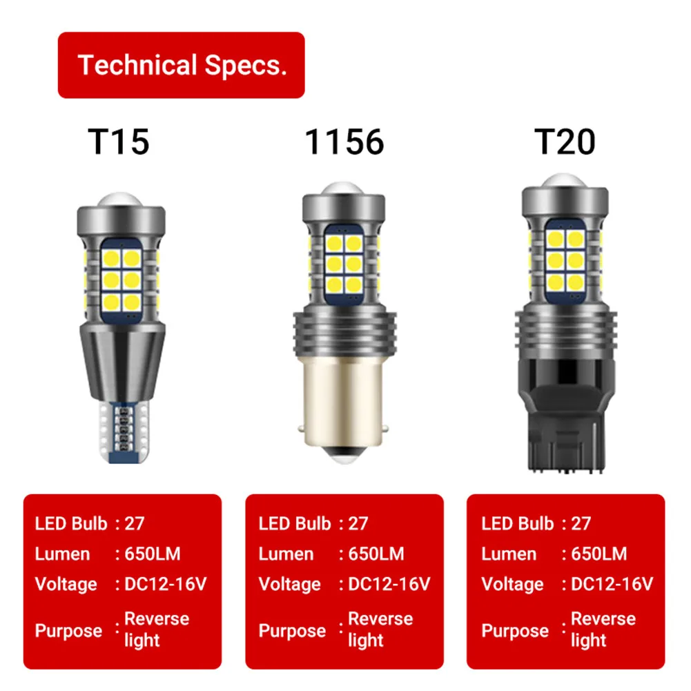 1PC Reversing Light T15/T20/1156 6000K Car Turn Signal Lamp Strobe 3 Times Backup 27SMD 360° Degree LED 12V Reverse Light Bulb
1PC Reversing Light T15/T20/1156 6000K Car Turn Signal Lamp Strobe 3 Times Backup 27SMD 360° Degree LED 12V Reverse Light Bulb