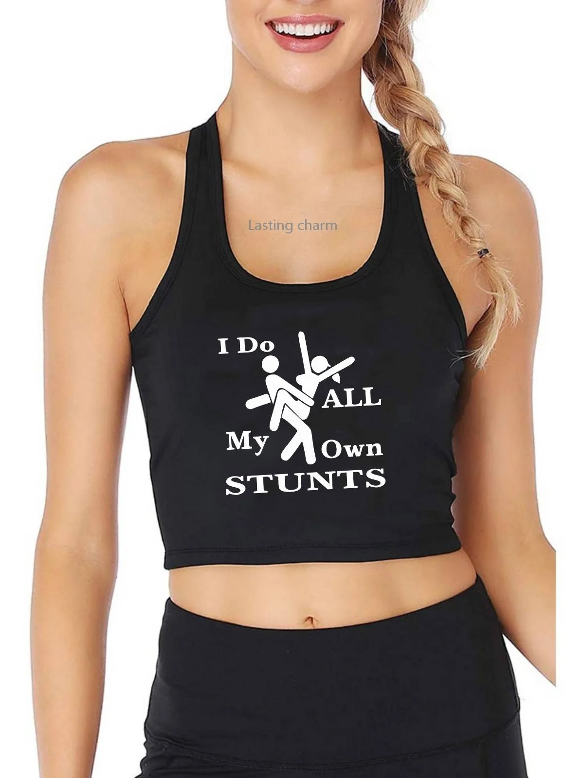 Débardeur imprimé «I Do All My Own» pour adulte, haut court de gymnastique, amusant, humoristique, Harajuku, Yoga, sport,
Débardeur imprimé «I Do All My Own» pour adulte, haut court de gymnastique, amusant, humoristique, Harajuku, Yoga, sport,