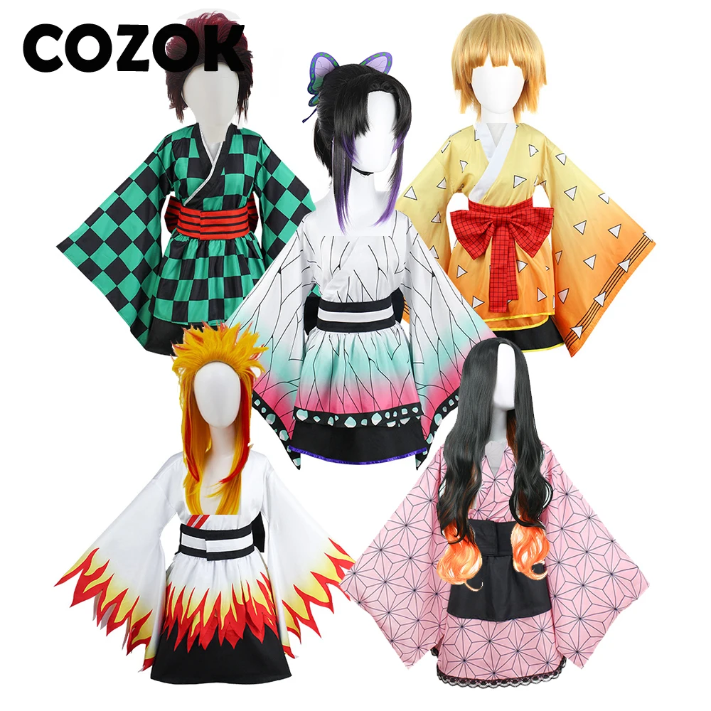 COZOK Anime Demon Slayer Halloween Costume Kimetsu No Yaiba Zenitsu Giyu Tanjirou Kamado Kimono Women Cosplay Clothes with Wig
COZOK Anime Demon Slayer Halloween Costume Kimetsu No Yaiba Zenitsu Giyu Tanjirou Kamado Kimono Women Cosplay Clothes with Wig